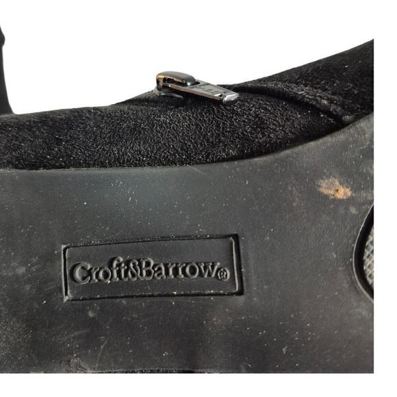 Croft & Barrow Loretta Suede She Boots Buckle Side Zip Sz 9.5 - Picture 6 of 7